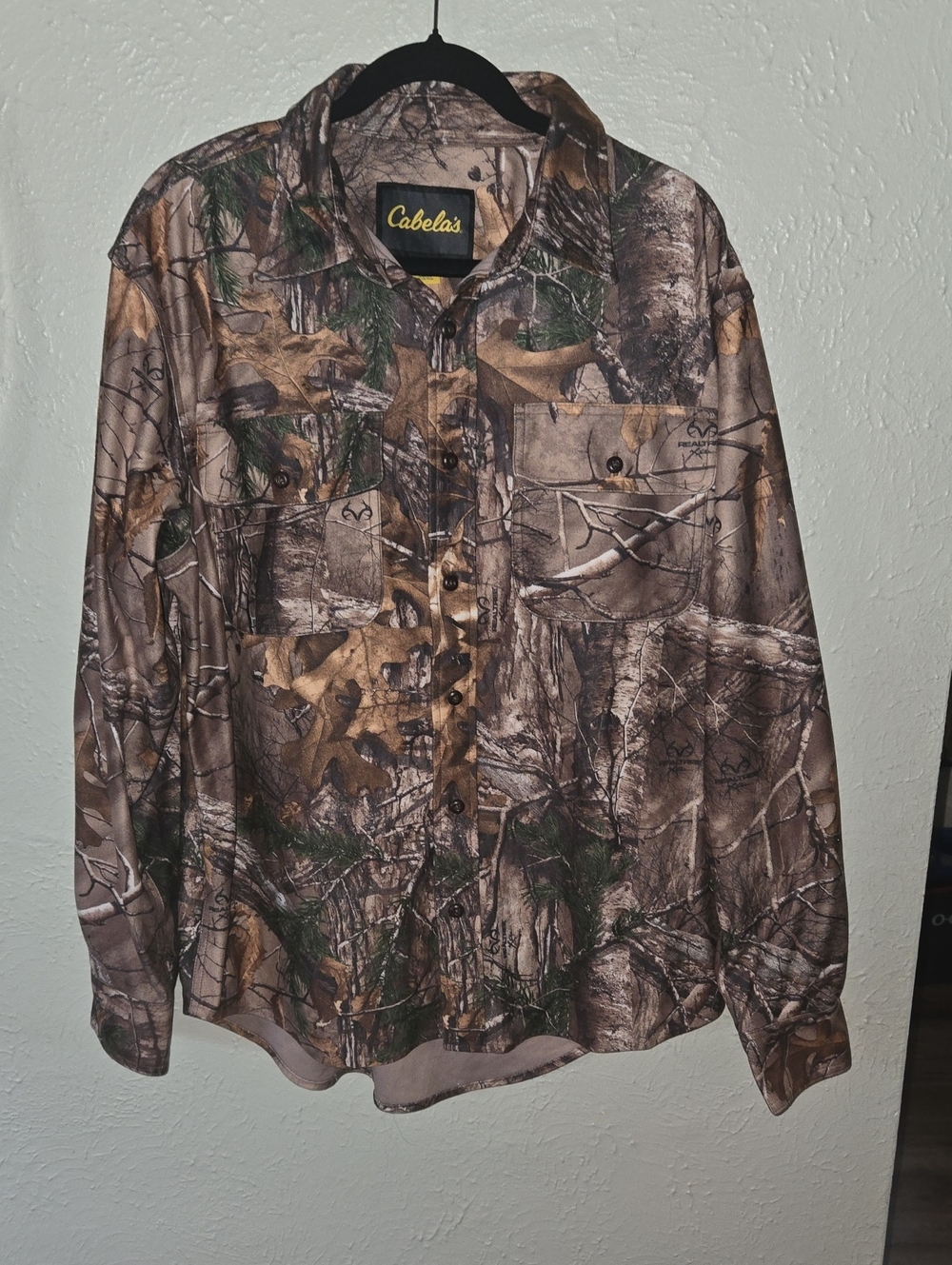 Cabela's Realtree Camo Brown and Green Shirt Jacket